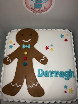 Gingerbread Man Birthday Cake